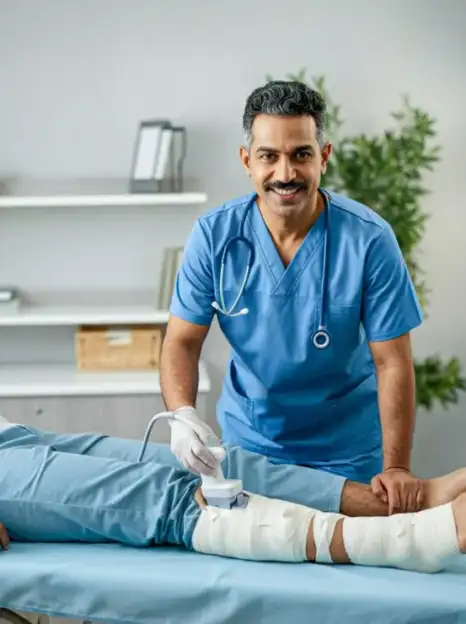 man-with-blue-shirt-is-hospital-bed-with-man-laying-it_1232930-2163
